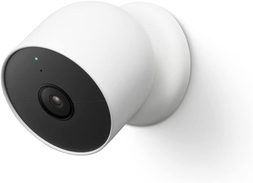 1-Google Nest Cam Outdoor or Indoor, Battery - 2nd Generation - 1 Pack