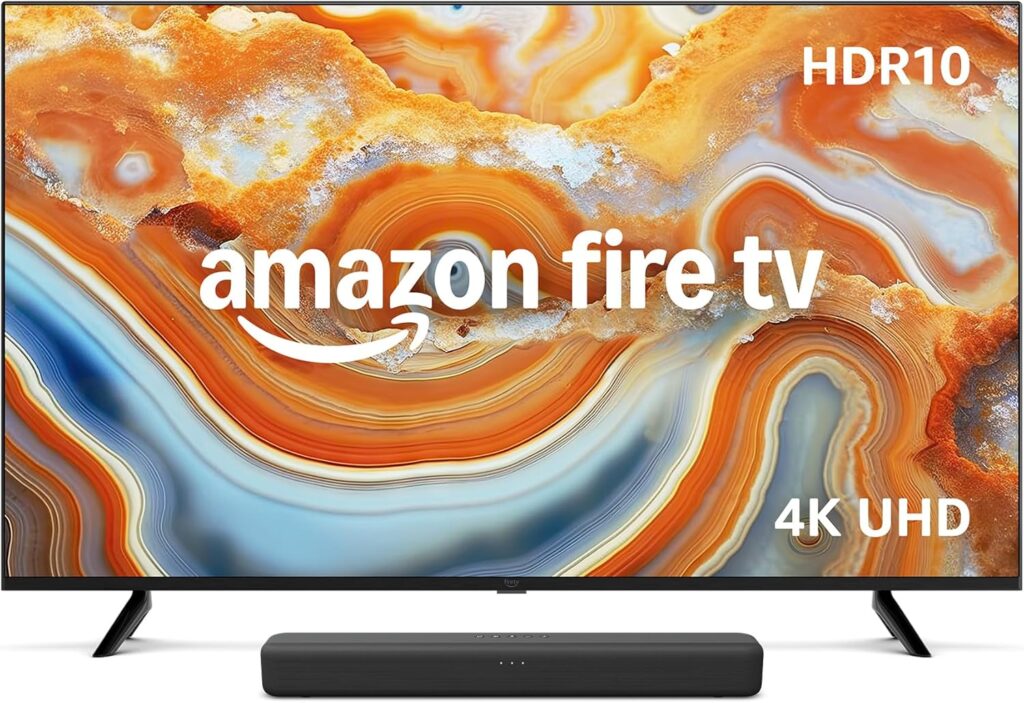 Amazon Fire TV 55" 4-Series, 2024 release, with Fire TV Soundbar
