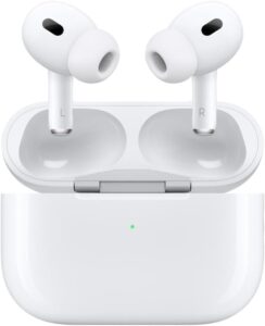 Apple AirPods Pro 2nd Generation with Wireless MagSafe Charging Case (USB-C) with Apple 1 Year Limited Warranty (Wireless Charger)