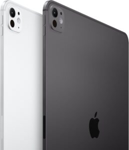 Apple iPad Pro 11-Inch (M4): Built for Apple Intelligence, Ultra Retina XDR Display, 512GB, 12MP Front/Back Camera, LiDAR Scanner, Wi-Fi 6E + 5G Cellular, Face ID, All-Day Battery Life — Silver