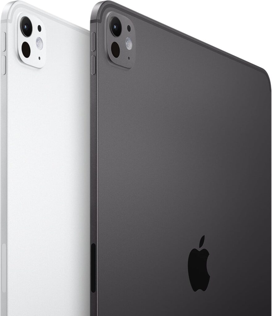 Apple iPad Pro 11-Inch (M4): Built for Apple Intelligence, Ultra Retina XDR Display, 512GB, 12MP Front/Back Camera, LiDAR Scanner, Wi-Fi 6E + 5G Cellular, Face ID, All-Day Battery Life — Silver