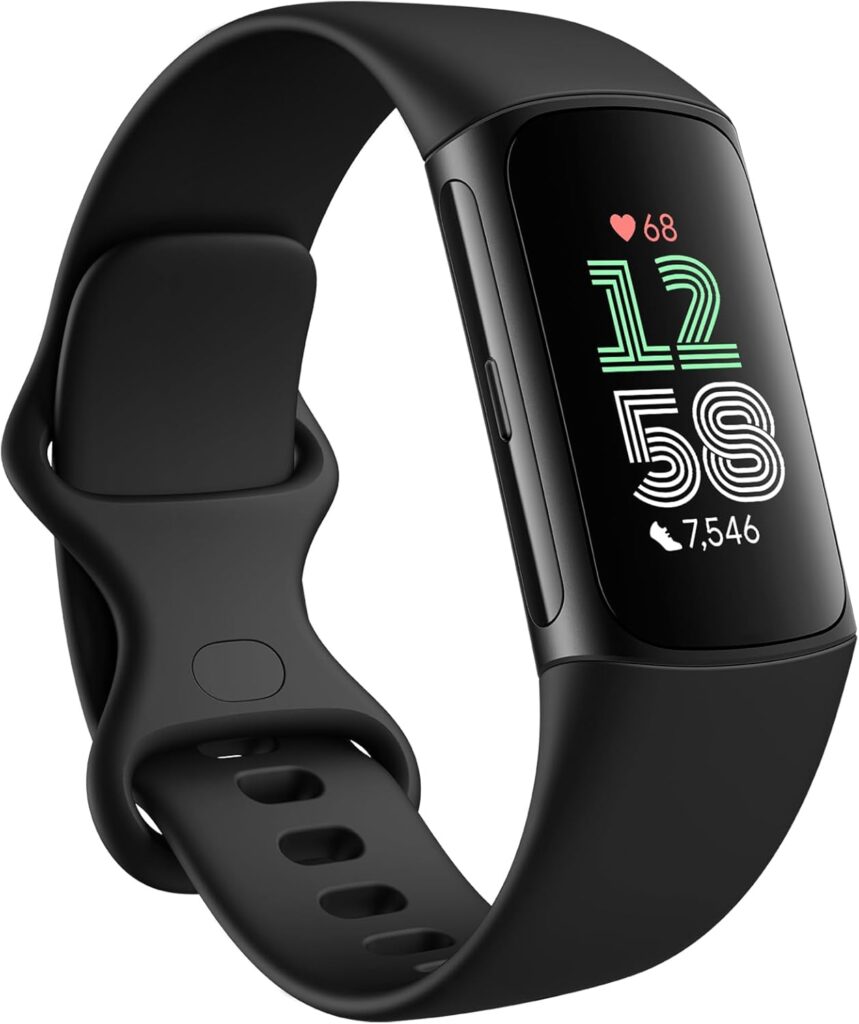 Fitbit Charge 6 Fitness Tracker with Google apps,Health Tools and More