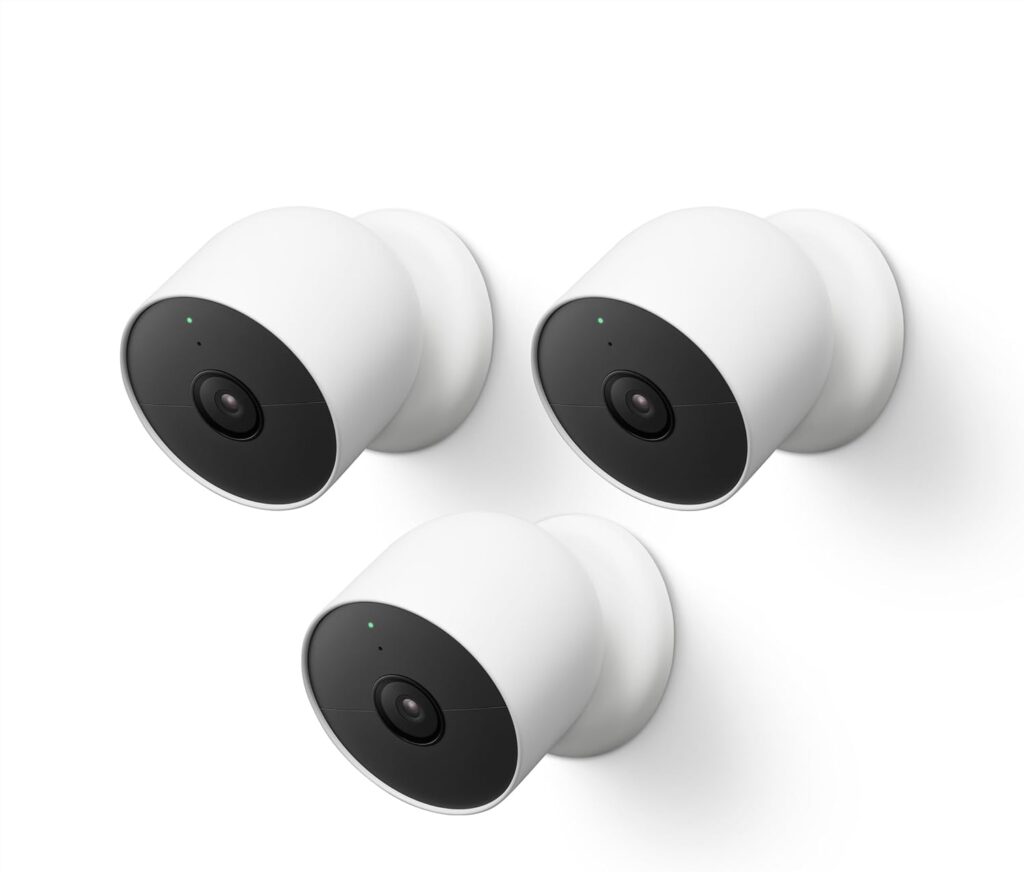 Google Nest Cam Outdoor or IndoorBattery - 2nd Generation (3 Pack)