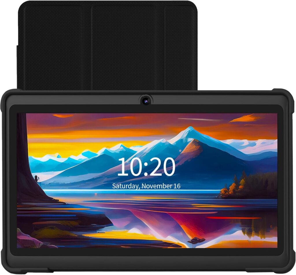 7 Inch Tablet, Quad Core Android 13 OS, 32GB ROM, WiFi 6, Bluetooth, Dual Camera, USB C Tablet PC, 7" Touch Screen IPS HD Display Android PAD
